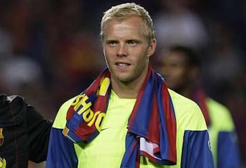 El exjugador del FC Barcelona Eidur Gudjohnsen (Reuters)