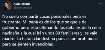 El actor hizo pública su