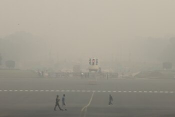 Una vista de Rajpath se