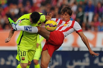 Messi y Sebastián Dubarbier