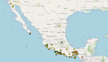 Reporte vespertino de sismosmde este 11 de julio. (SSN)