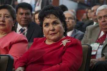 MÉXICO, D.F., 04MARZO2015.- Emilio Gamboa Patrón, líder de los senadores del PRI; Ivonne Ortega Pacheco, secretaria general del PRI; y César Camacho, presidente nacional del PRI; encabezaron los festejos por el 86 Aniversario del PRI donde le tomaron protesta a los candidatos y candidatas a cargos de elección popular.
FOTO: IVÁN STEPHENS /CUARTOSCURO.COM