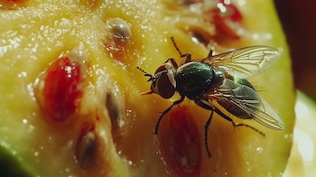 Moscas como los jejenes son