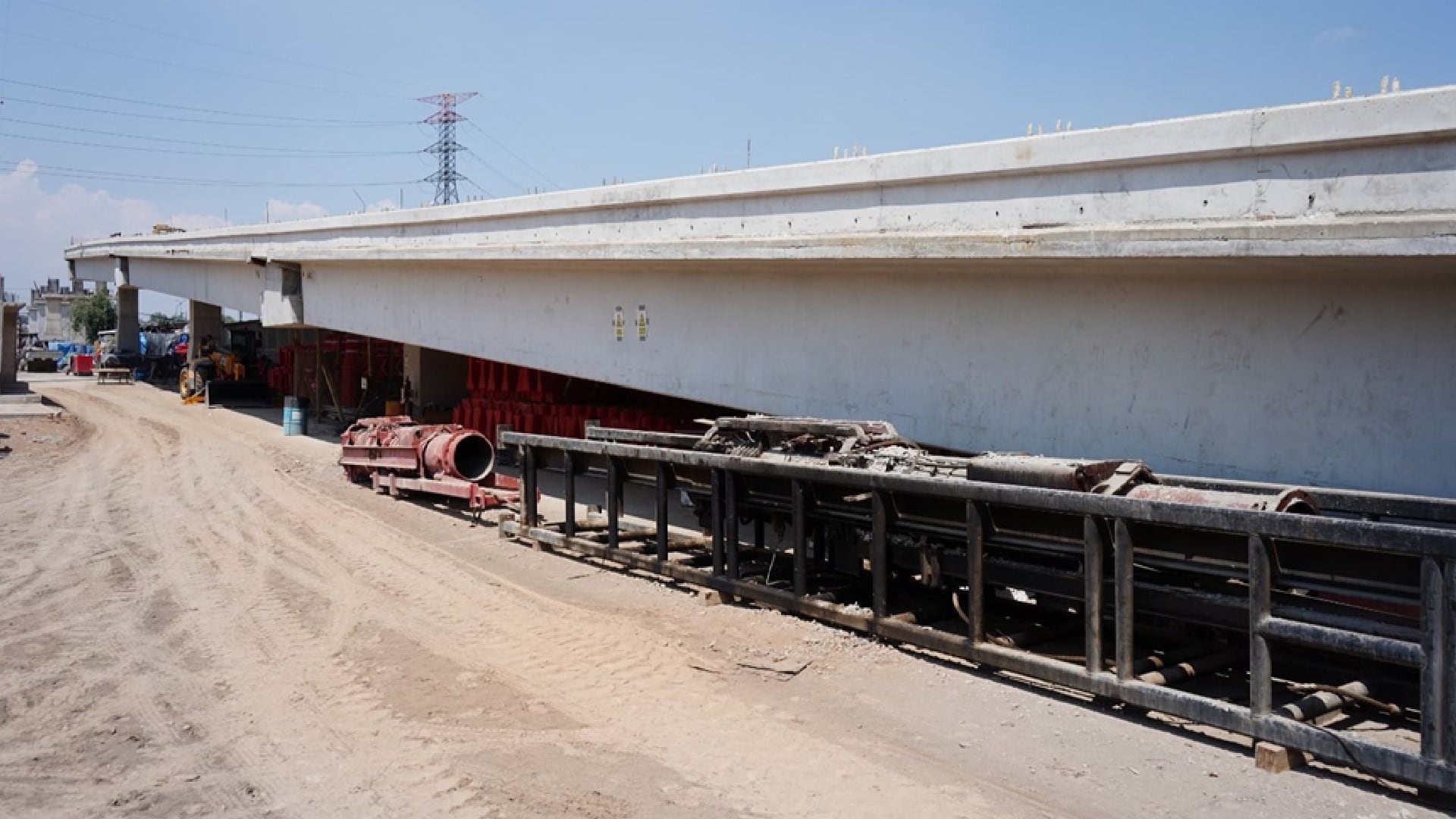Avanza la construcción del puente La Mexiquense, rumbo al AIFA (Gob. Edomex)