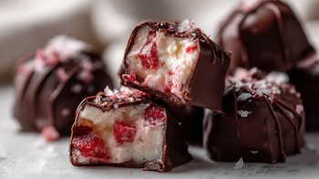 Snack de yogur con trozos