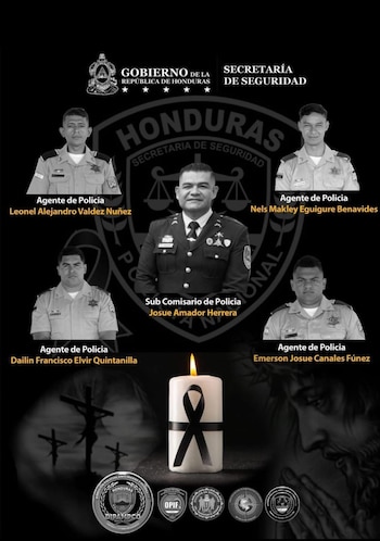 Los agentes presentaban impactos de bala, mutilaciones y señales de violencia extrema. (FOTO: Secretaría de Seguridad)