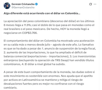 Germán Cristancho, gerente de Investigaciones