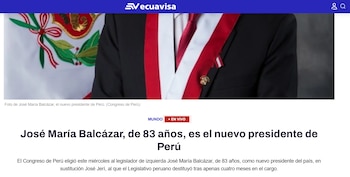 Ecuavisa, medio ecuatoriano, cubrió de