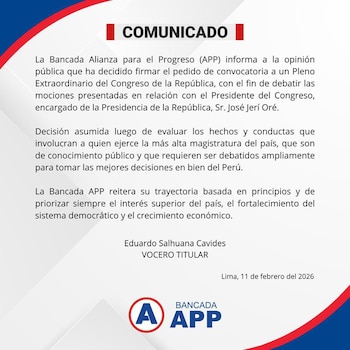 Comunicado de Alianza para el