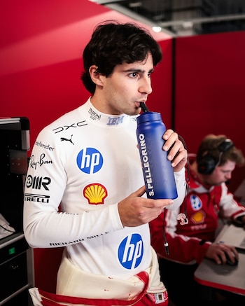 El brasileño Rafael Camara en Ferrari