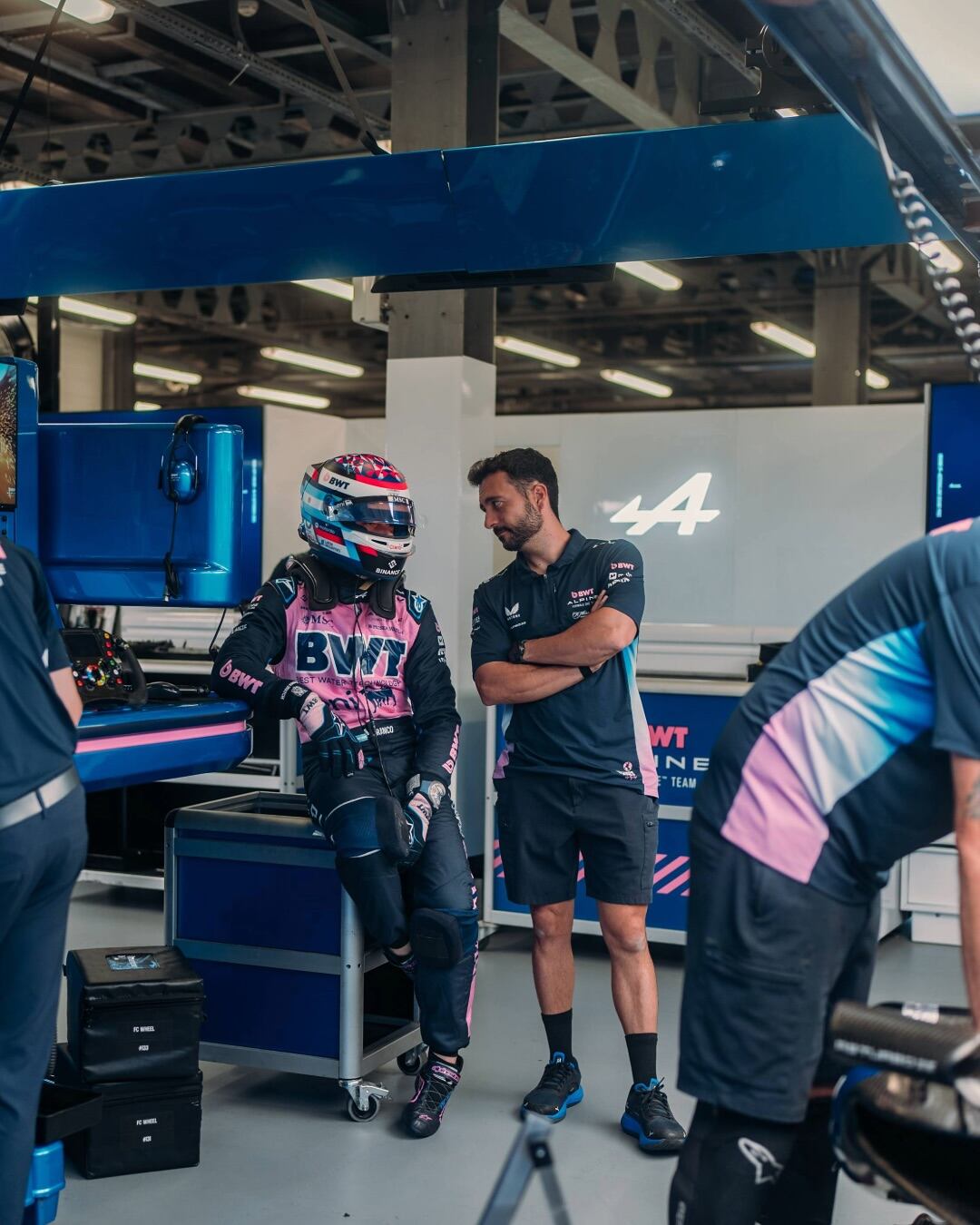 El trabajo se terminó y Franco está listo para salir a correr el domingo (@AlpineF1Team)