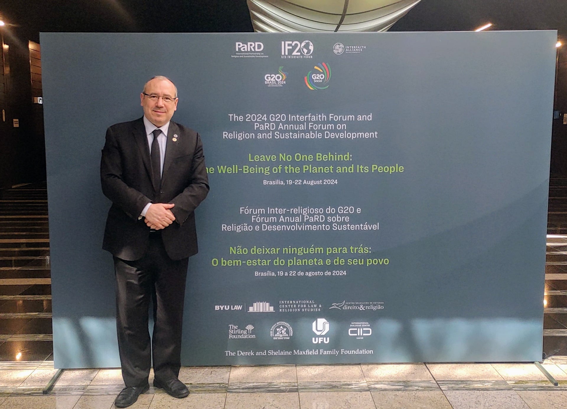 Rab. Dr. Fishel Szlajen en el Foro Interreligioso G20