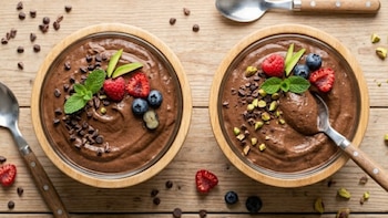 mousse de aguacate y cacao -México- 16 abril