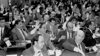 horacio rosatti, jorge yoma, juan carlos maqueda covención constituyente 1994