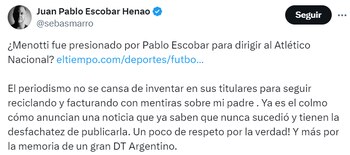 Juan Sebastián Marroquín "explotó" por