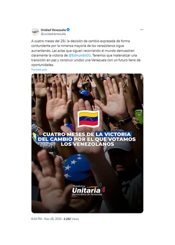 El mensaje de la Plataforma