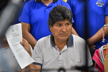 El expresidente Evo Morales en