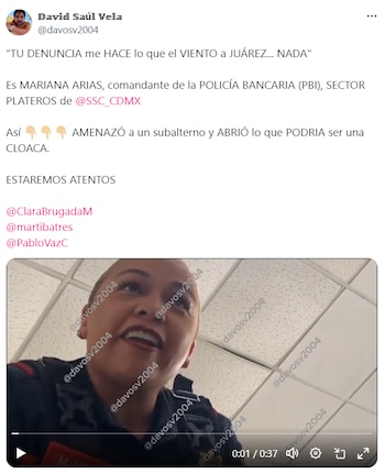 La mujer asegura que tiene