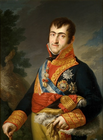 Retrato de Fernando VII a manos de Vicente López Portaña.