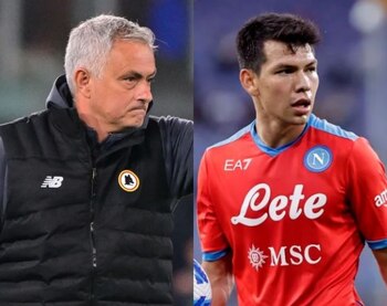 José Murinho criticó a Hirving "Chuky" Lozano (Foto: REUTERS/Alberto Lingria/Ciro De Luca)