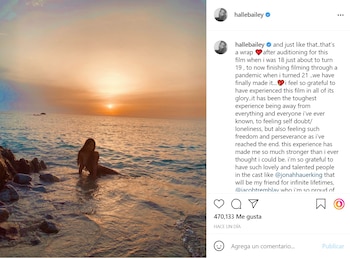 La también cantante comento que