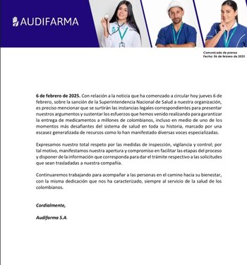 El operador farmacéutico se pronunció