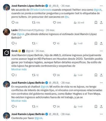 José Ramón López Beltrán afirmó