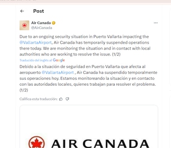 Una captura de pantalla muestra