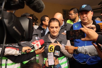 La titular de Protección Civil,