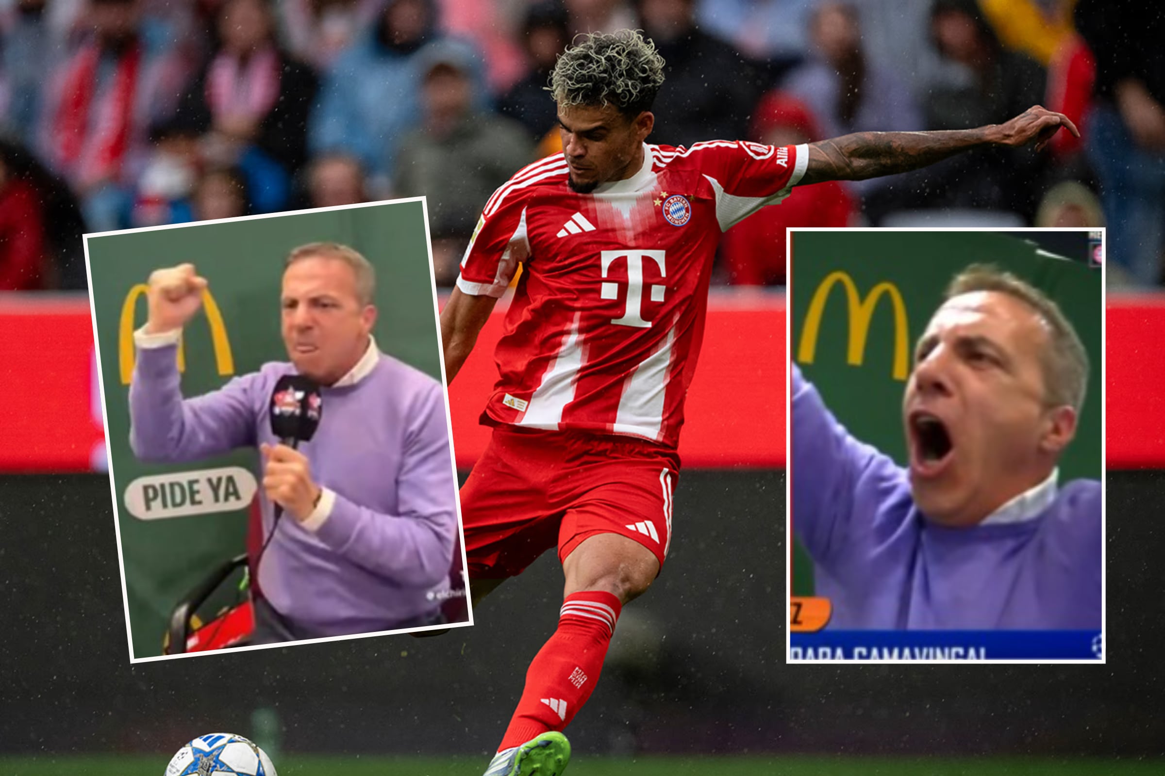 Luis Díaz anotó el tercer tanto del Bayern en el triunfo ante Real Madrid - crédito Bayern Múnich / El Chiringuito