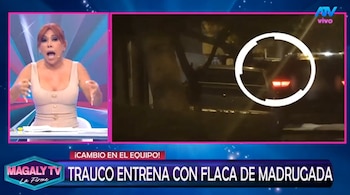 Tras el ampay de Miguel Trauco, Magaly Medina lo acusa de mentir sobre lo ocurrido aquella madrugada. Captura: Magaly TV La Firme.