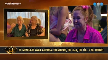 El saludo de Ana María Castro, madre de Andrea del Boca, incluyó palabras de aliento y ternura que conmovieron a la actriz en pleno reality