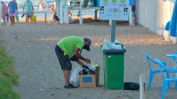Basura en las playas bonaerenses.