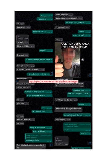 El femicida de Valentina Cancela preguntaba si su ex novia había contestado los mensajes, cuando ya la había matado.