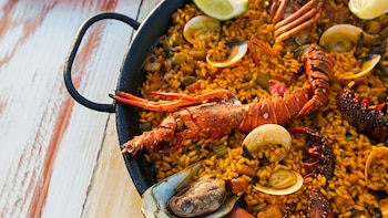 Paella de marisco