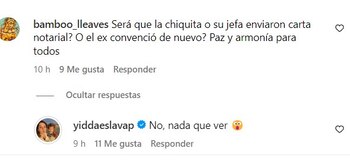 Yiddá Eslava descarta razones ocultas
