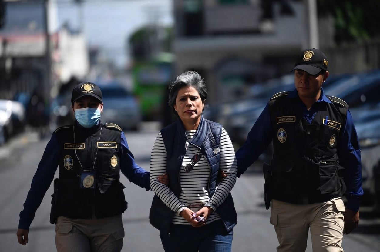 La abogada y exmandataria de la CICIG Claudia González Cifuentes fue capturada el 28 de agosto de 2023 en Ciudad de Guatemala. (Prensa Comunitaria)