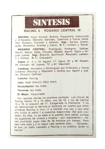 La síntesis del partido, con