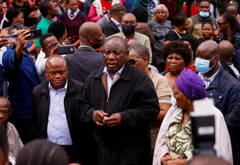 El presidente de Sudáfrica, Cyril