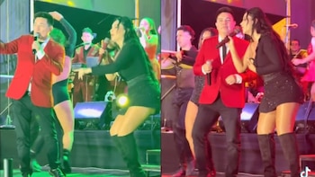 Pamela Franco y Leonard León