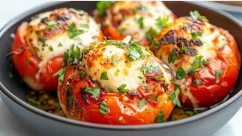 Receta de tomates rellenos gratinados: