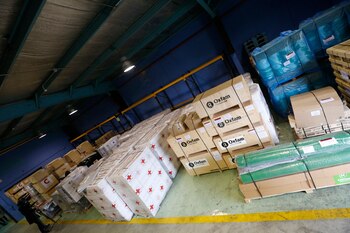 Un cargamento de medicamentos en