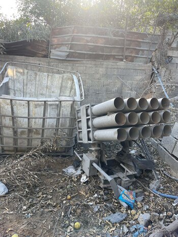 Durante el operativo en Jabalia