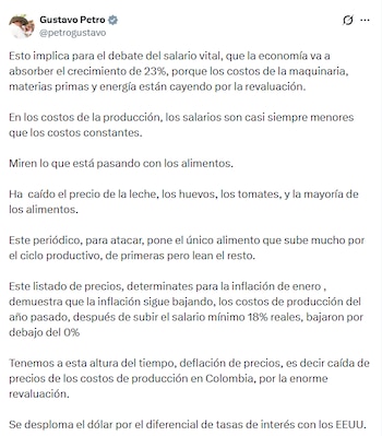 El jefe de Estado señaló