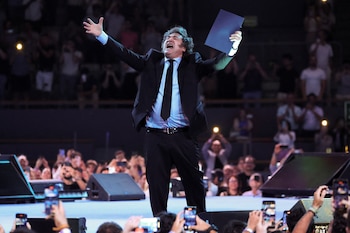 Javier Milei, en el evento.