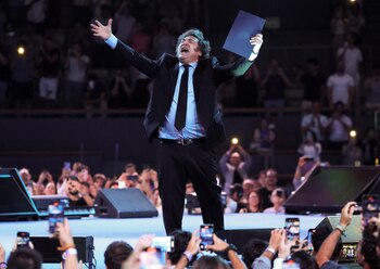 Javier Milei, en el evento.