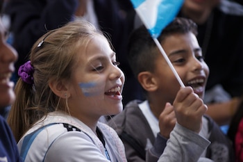 Escuela 09 DE 9 - Juan Crisóstomo Lafinur - mundial qatar 2022 - Argentina v Saudi Arabia