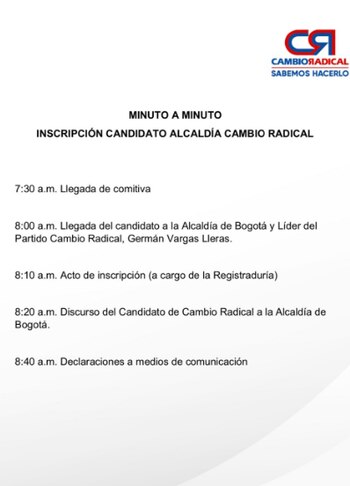 La candidatura será presentada el