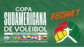 Programación de la fecha 1 de la Copa Sudamericana de Vóley Masculino 2026: partidos, horarios y canales TV