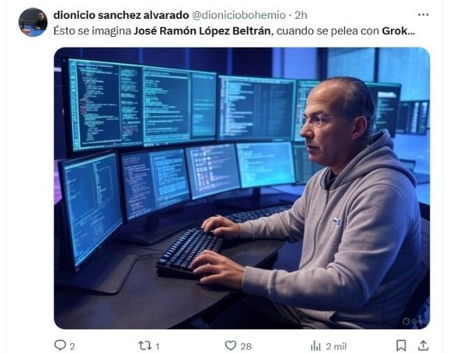 Estos son los memes que dejó la 'pelea' entre José Ramón López Beltrán y Grok: “Va perdiendo” - Infobae
